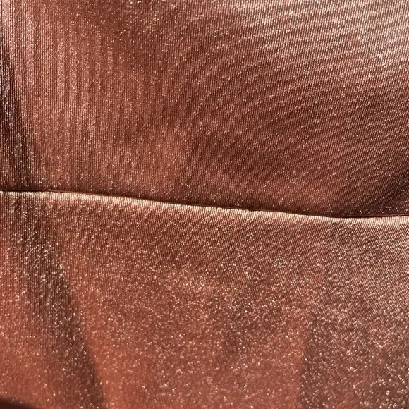 🎉🎁Holiday Party Steal🎁🎉 ROSE GOLD shimmer faux-wrap dress - Picture 6 of 6